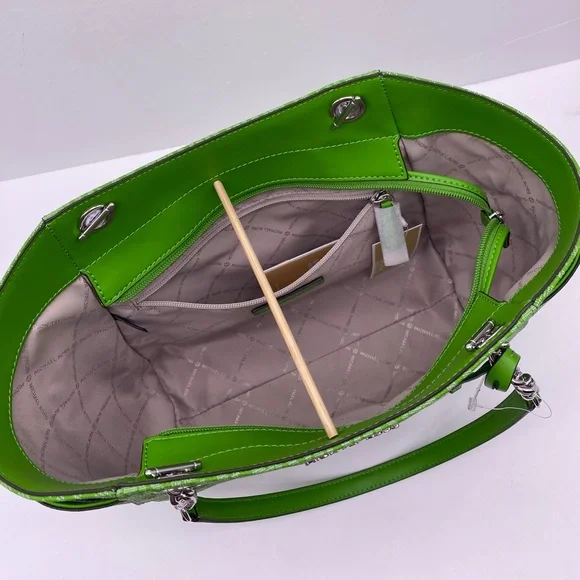 Michael Kors Jet Set Large Signature Logo Shoulder Bag - Picture 7 of 14